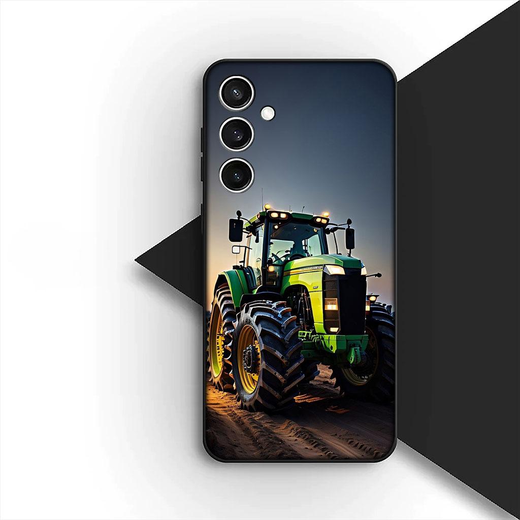 Farms Vehicles Tractors Silicone Phone Cover for Motorola Moto G86 G57 E14 E15 G14 G34 G35 G84 G24 A54 G15 Power E22 Soft Case