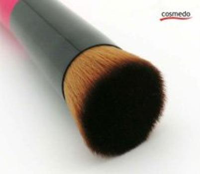 Кисть для макияжа Kumanofude Takumi Кисть для нанесения тональной основы Cosmedo Diagonal Flat PBT Сделано в Японии Жидкая тональная основа для лица и щек (Кисть для макияжа, Кисть, Кисть,