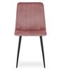 LAVA chair - pink velvet / black legs x 2