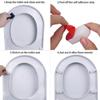 4Pcs Antislip Toilet Cover Gasket Bumper Self-adhesive Seat Cushioning Pads Provides a Great Buffering