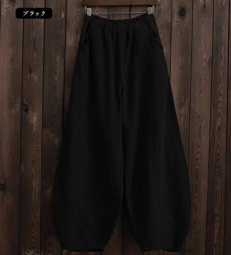 Женские повседневные и удобные свободные брюки из хлопка и льна