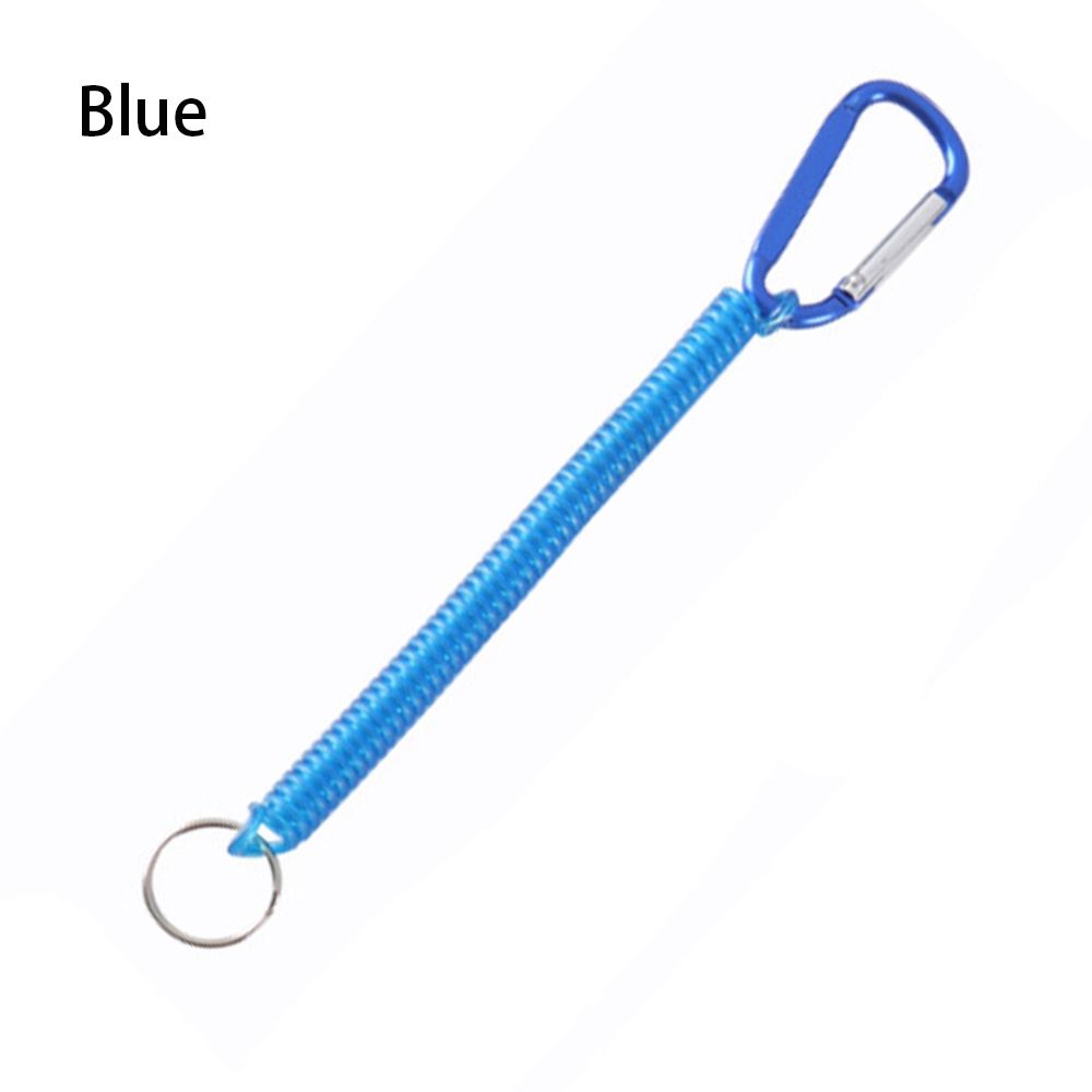 Инструмент для кемпинга Карабин для защиты от потери телефона Брелок Портативный рыболовный шнурок Эластичная пружина
