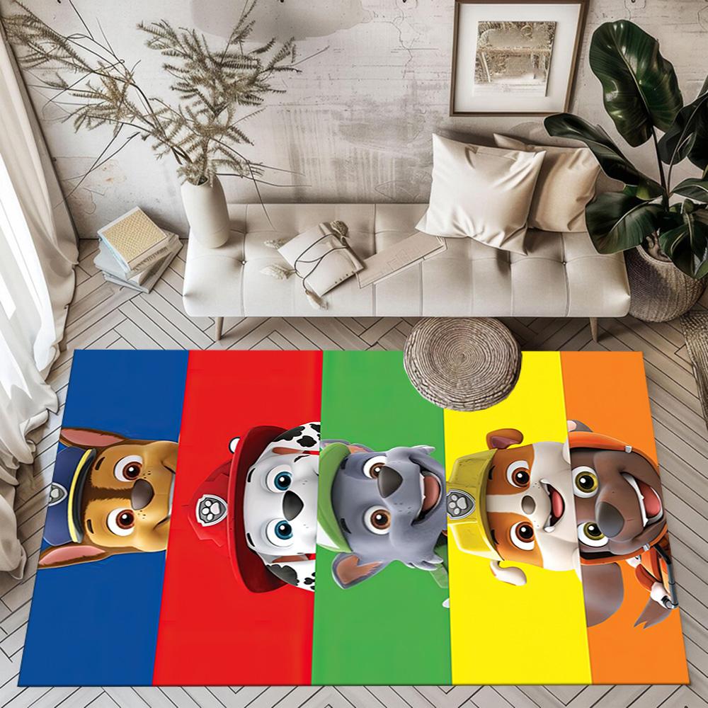Paw Patrol: Heroic Rescue Team Square rugs are a great choice for living rooms, bedrooms, home décor, and as gifts.