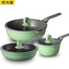 Набор бамбуковой кухонной посуды из зеленого камня, 3 предмета
