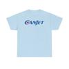T-shirt с синим логотипом кленового листа CanJet, авиационные сувениры