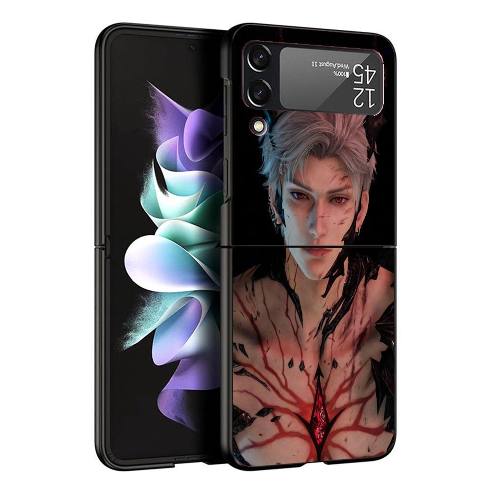 Чехол для телефона Love And Deepspace Sylus Black для Samsung ZFlip7 ZFlip6 ZFlip5 ZFlip4 ZFlip3 5G Жесткий Защитный Galaxy Z Flip 3 4 5