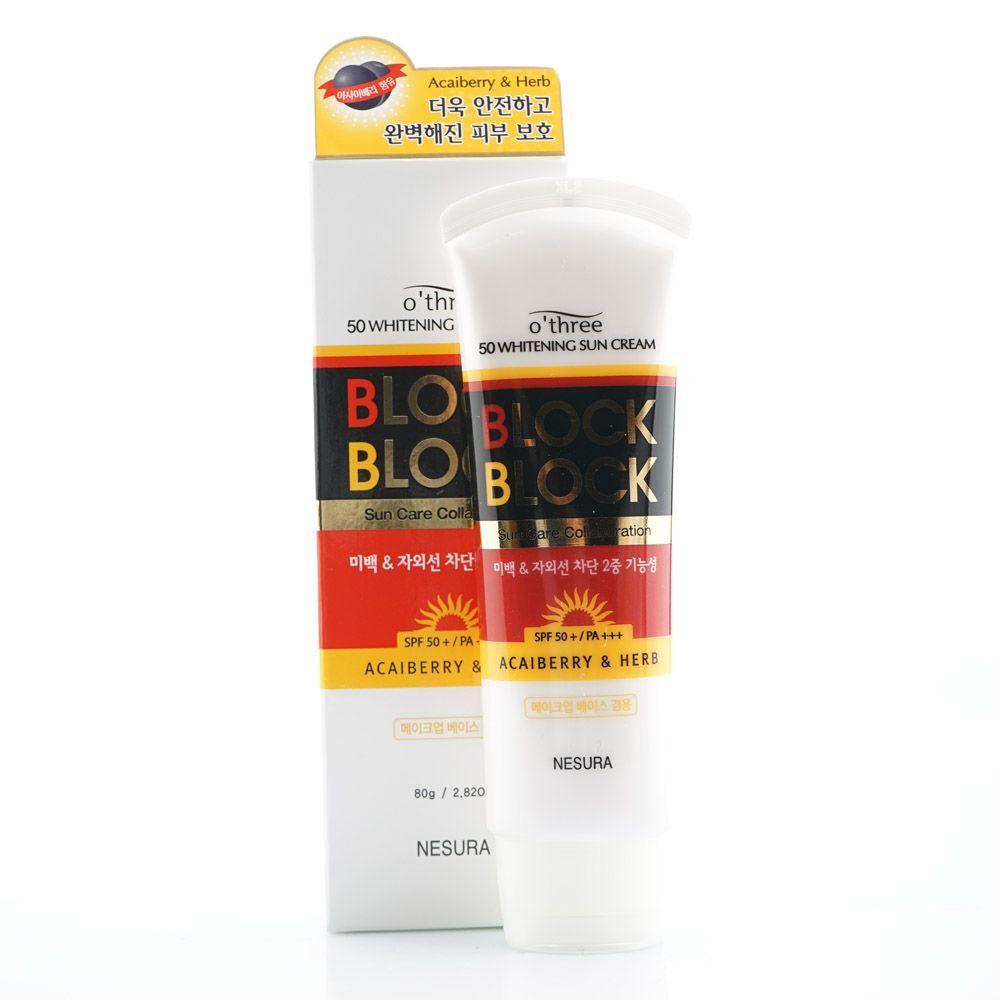 NESURA CDFWBCEY Солнцезащитный крем Otri Block Отбеливающий солнцезащитный крем 80 г