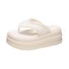 High Quality Casual Chic Platform Women's Flip Flops Slippers Summer Shoe Shiny Fabric Comfort 7CM Thick Bottom Sandal