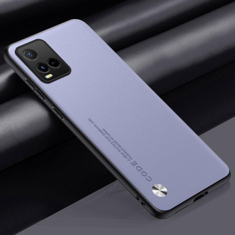 Роскошный чехол из искусственной кожи для Vivo Y21 Y21S Y33S, задняя крышка, матовый силиконовый противоударный чехол для телефона с полной защитой для Vivo Y33T Y32