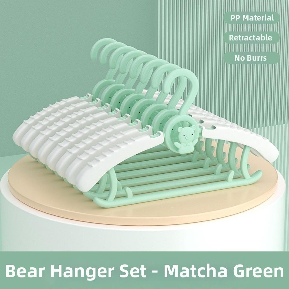 10 Pcs Extendable Baby Clothes Hanger Anti Slip Infant Clothing Hanger  Household Use