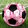 Moomin3 Soccer Ball Colorful All Ages Machine Stitched PVC Competition Ready Durable High-Bounce.SIZE5