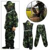 Unisex Beekeeping Suit with Veil and Pants Protective Clothes