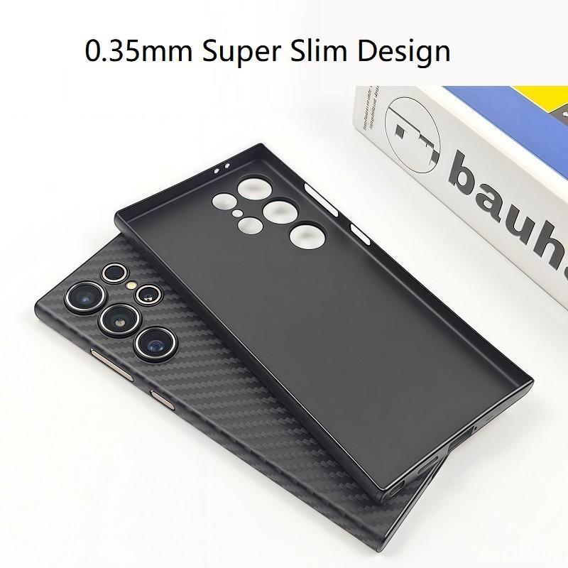 For Samsung S25 Ultra S24 Ultra S23U 0.35mm Super Slim 3D Micro Frosted Hard Phone Case for Galaxy S25/S25 Plus S24 S23 Anti-fingerprint Anti-scratch