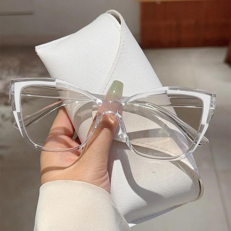 Women Eyeglasses Optical Spectacle Blue Light Blocking Glasses Brand Designer Cat Eye Transparent Ladies Fashion Eyewear