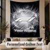 Custom Text Tapestry F1 Print Wall Tapestry Indoor Living Room Wall Decor