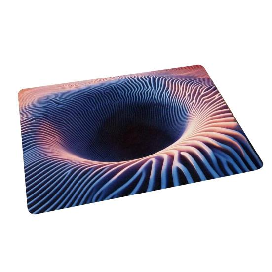 Коврик для пола 3D узоры оптической иллюзии Пылеудаление Нескользящий Дверной коврик Устойчивый к выцветанию Антистатический Входной коврик Чистящий коврик