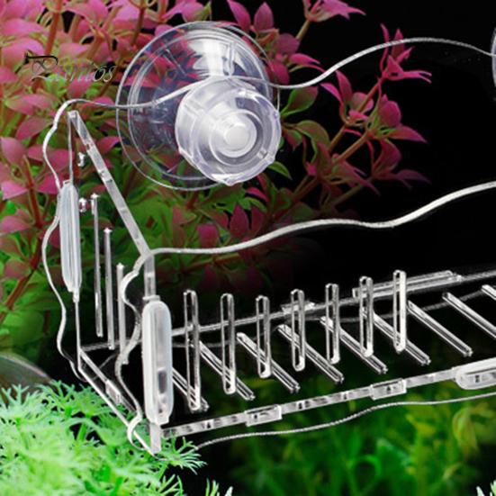 Подставка для аквариумных растений, подвесной горшок для аквариума с присосками, прозрачный акриловый подставка для аквариумных растений, подставка для цветов