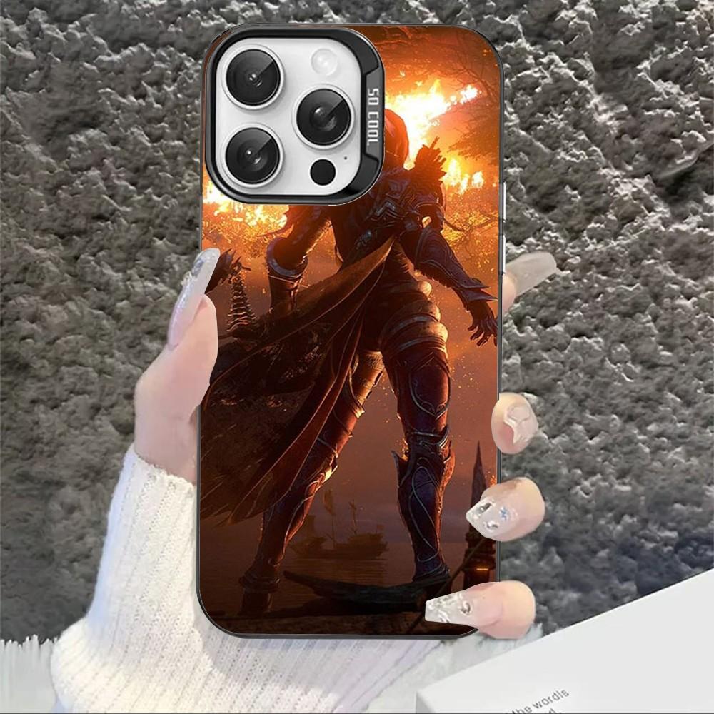 Чехол для телефона W-World Of W-Warcraft для iPhone 16 15 14 13 12 11 Pro Max X XR XSMAX 8 7 Plus Матовый Ударопрочный Задний Чехол