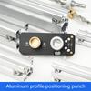 Aluminum Profile Track Drill Guide with Sliders Countersunk Step Drill Vertical Puncher for 20 30 40 Aluminum Profiles