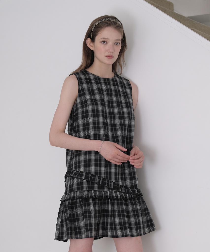 JUCYJUDY Платье в клетку с оборками Jzop329G