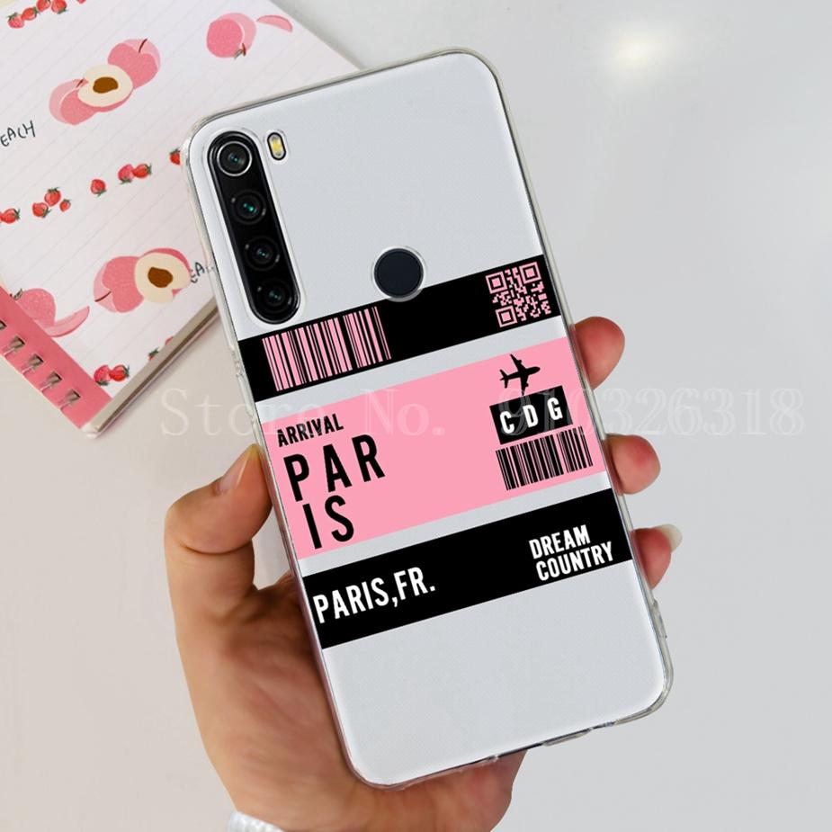 Чехол для Xiaomi Redmi Note 8 Redmi Note 8T Прозрачный Силиконовый Мягкий Тонкий Чехол для Телефона Для Xiaomi Redmi Note 8 Pro Note8 Задняя Крышка Capa