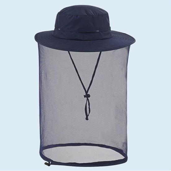 Шляпа с москитной сеткой для мужчин и женщин с широкими полями, защита от солнца, панама с вуалью, защита от насекомых для рыбалки, пешего туризма