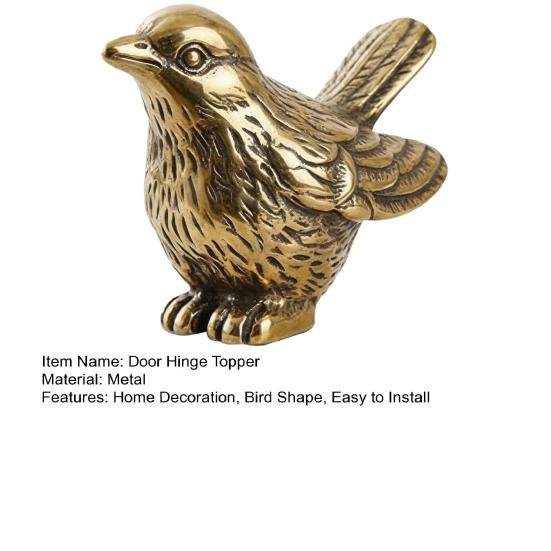 1/9 шт. Винтажная петля с головой птицы, декоративный топпер, мини-фигурка воробья из металла, статуэтка, винтажная голова-петля животного, домашнее украшение