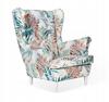 Wing Armchair PLANT PATTERNS Multicolor VELVET
