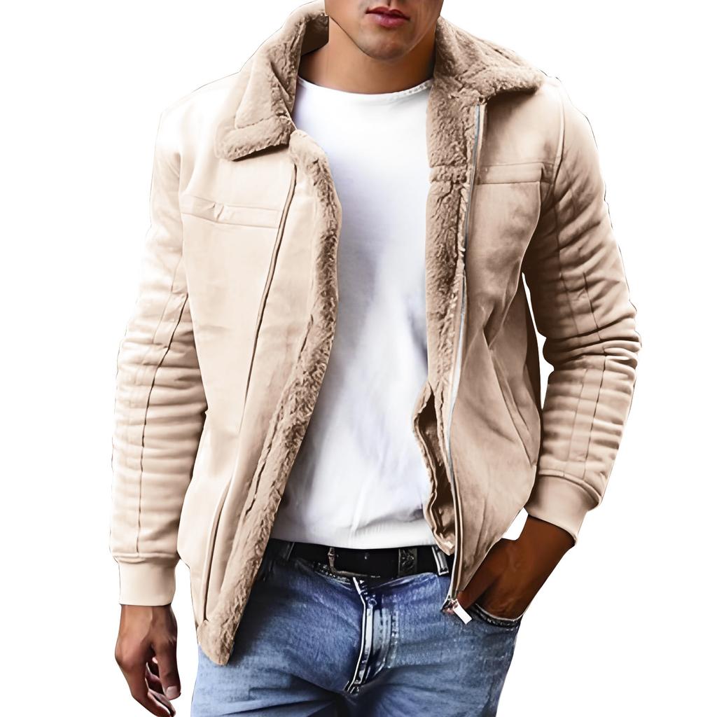 Men's Solid Color Zipper Pocket Hooded Sweatshirt Jacket Cardigan Men's Casual Jacket Cardigan