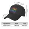 LGBT Gay Pride Rainbow American Flag Baseball Cap Sun Protection Unisex Women's Adjustable Dad Hat Spring Snapback Caps