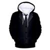 New Men's Suit Dress Sweatshirt 3D Digital Printing Spring and Autumn New Pullover Casual Sweatshirt