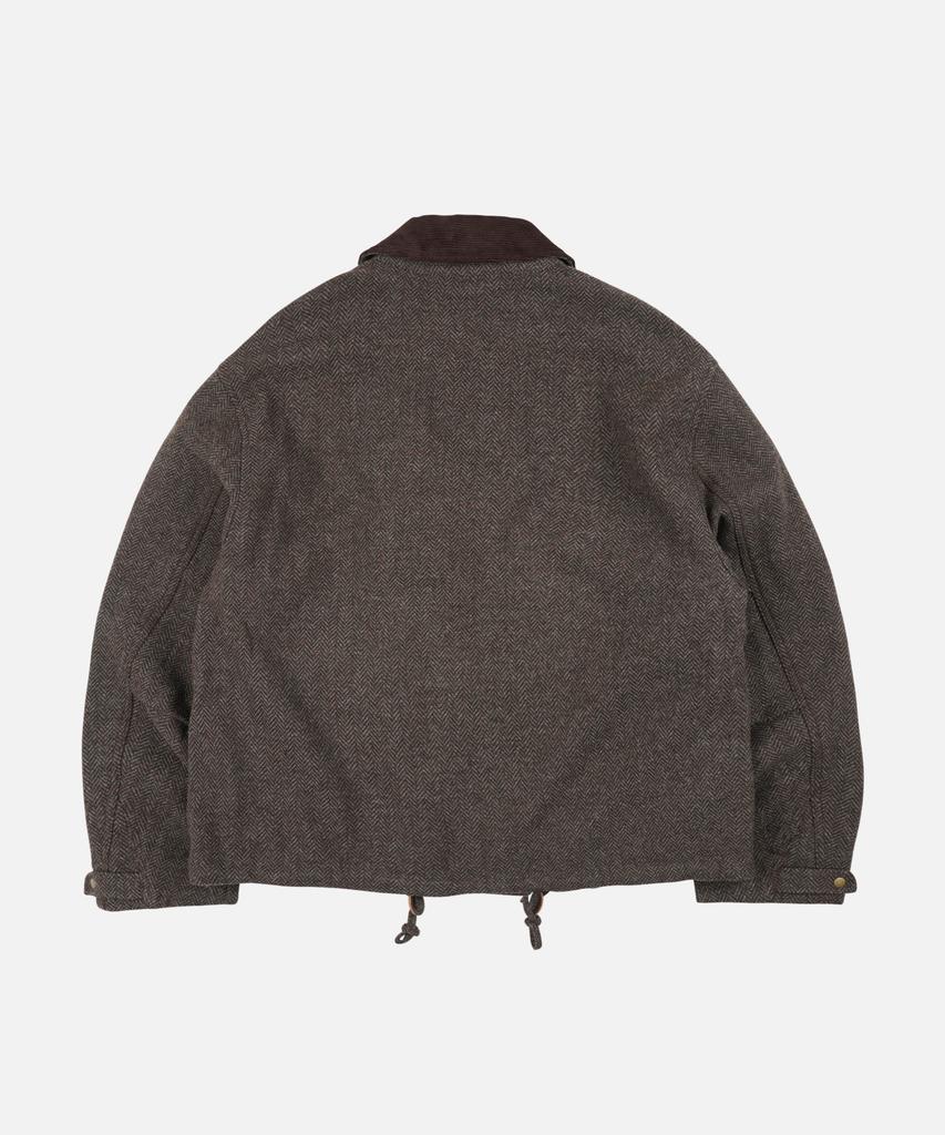 FRIZMWORKS Herringbone Wool Hunting Jacket _ Pine Brown