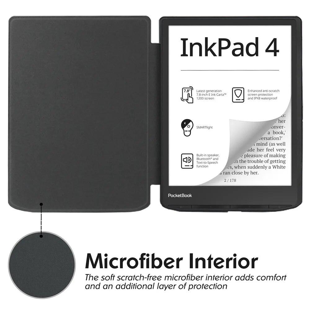 Роскошный чехол для PocketBook 743 InkPad 4 для чтения электронных книг, складной кожаный чехол из мягкого ТПУ, защитные чехлы с магнитной застежкой