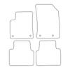 [BLM]OP044 red - Set of velour floor mats to fit Opel Crossland X from 2017- - red trim