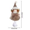 Navidad  Christmas Decoration Plaid Christmas Pendant Christmas Tree Pendant Bead Leg Pendant  Xmas Tree Decor Figurine Ornament