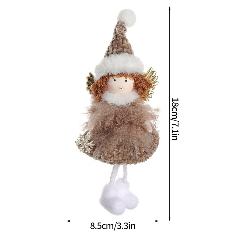 Navidad Christmas Decoration Plaid Christmas Pendant Christmas Tree Pendant Bead Leg Pendant Xmas Tree Decor Figurine Ornament