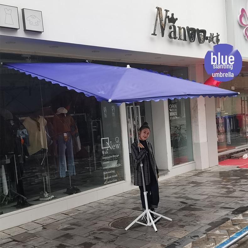 Складной уличный коммерческий солнцезащитный зонт с наклоном и козырьком