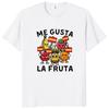 Футболка Me Gusta La Fruta I Like Fruits Spanish Meme Y2k Camiseta 100% хлопок мягкая унисекс футболка с круглым вырезом для мужчин и женщин размер ЕС