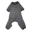Striped Dog Pajamas Stylish Cute Summer Thin Soft Stretchable 4 Legs Puppy Jumpsuit for Dogs Cats