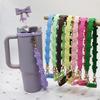 Силиконовая ручка для бутылки с водой Портативный дизайн Цветочный узор Ремешок для бутылки с водой Прочная стропа для бутылки с водой