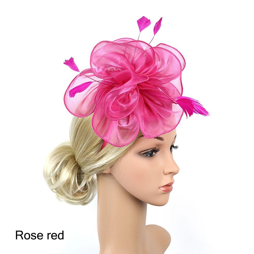 Ascot Race Fascinators Top Hat Cocktail Tea Party Feather Flower Headband Headwear Fascinator Hats
