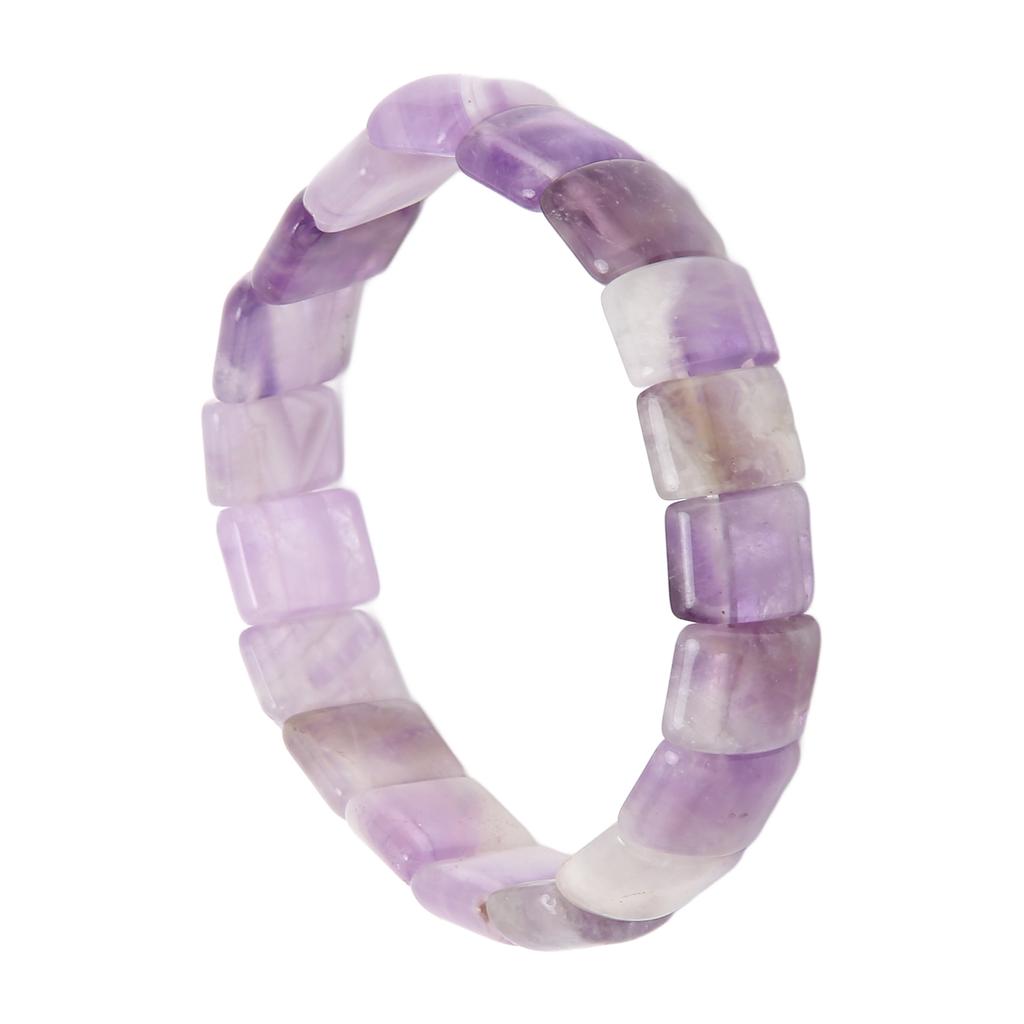 Браслет с аметистом, смешанный цвет, чисто натуральный, высокоэластичный хрустальный браслет для юбилея вечеринки