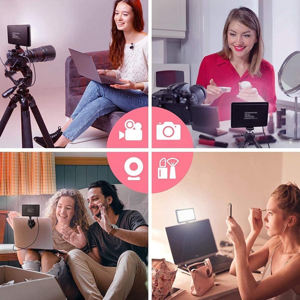 Светодиодная лампа для потоковой передачи видео, дополнительный свет, съемный светильник для селфи-бьюти