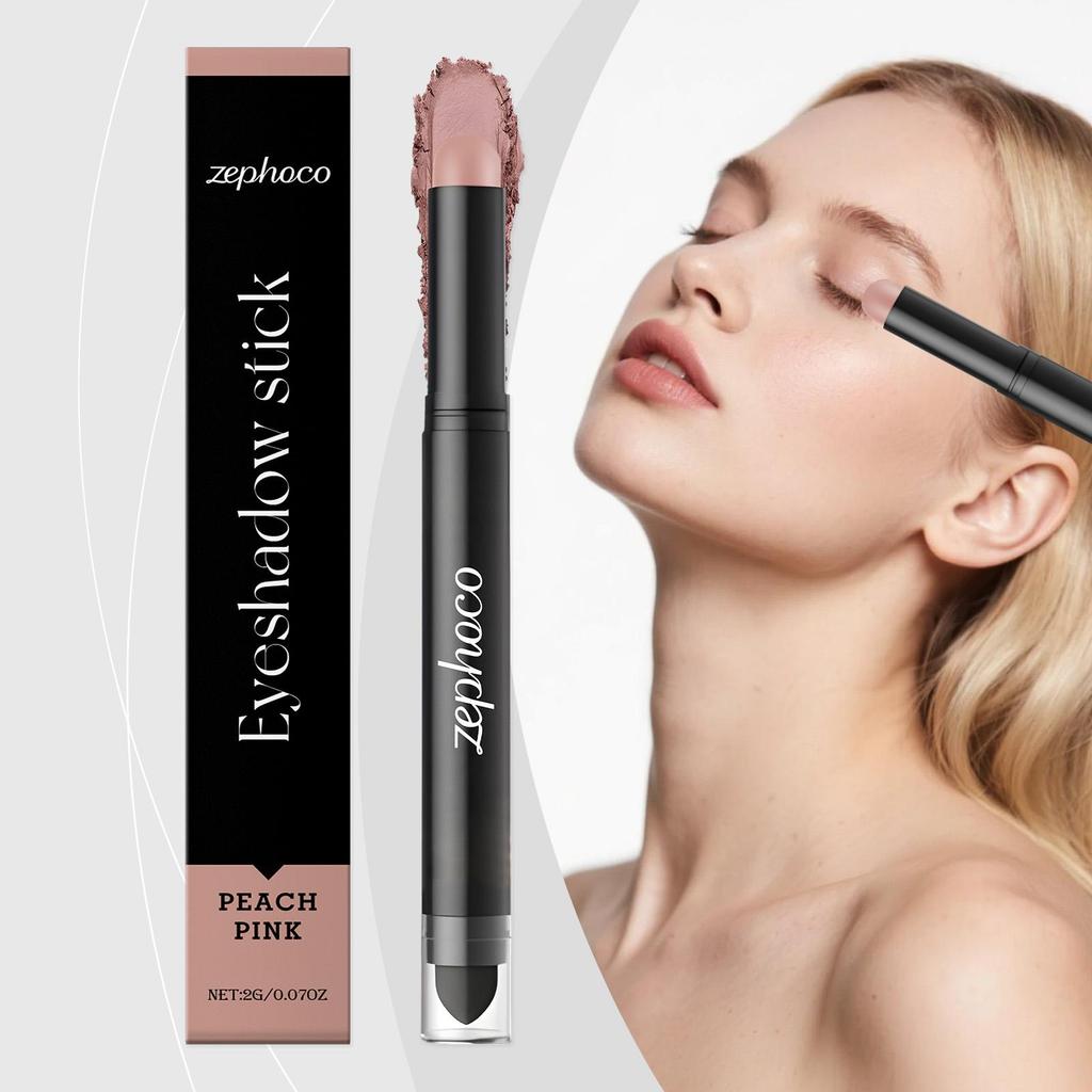 Zephoco Тени-карандаш для век Розовое золото/Карамель/Глубокий пурпурный/Персиково-розовый/Розовый/Нюдовый, Стойкие, Насыщенные цветом, Не размазываются, Водостойкий карандаш для век