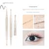 Daydream Awakening Three-Headed Silkworm Pen Highlighter Two-In-One Double-Ended Matte and Pearlescent Highlighter White Pen for Makeup Artists