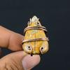 Кольцо из медной проволоки ручной работы с натуральным драгоценным камнем яшма шмеля, размер 7 u6F63