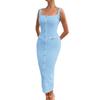 Elegant Elegance Style Button Sheath Maxi Dress Women's Clothing Fall and Winter