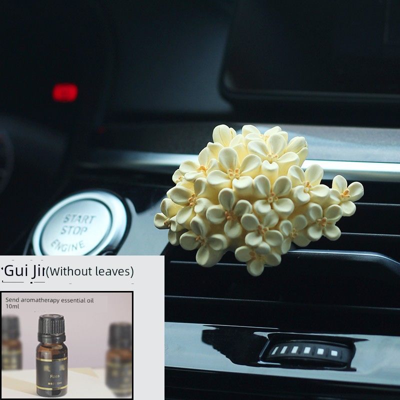 Osmanthus Car Aromatherapy Car Air Conditioning Air Outlet Car Perfume Decoration Decoration Fragrant Stone Flower Car Accessories