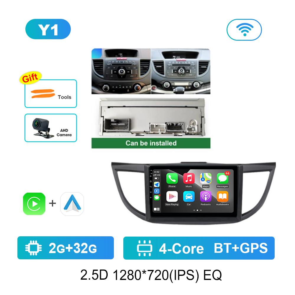 Carplay WiFi 10,1 '' для Honda CRV CR-V 4 RM RE 2011 - 2018 GPS автомобильный видеомультимедийный плеер Android OS 4G BT HD сенсорный экран