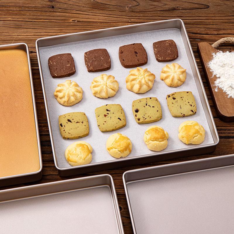 11Inch 9 Inch Square Oven Carbon Steel Ovenware Household Non-Stick Nougat Oven Baking Tray Baking Tools for Cakes